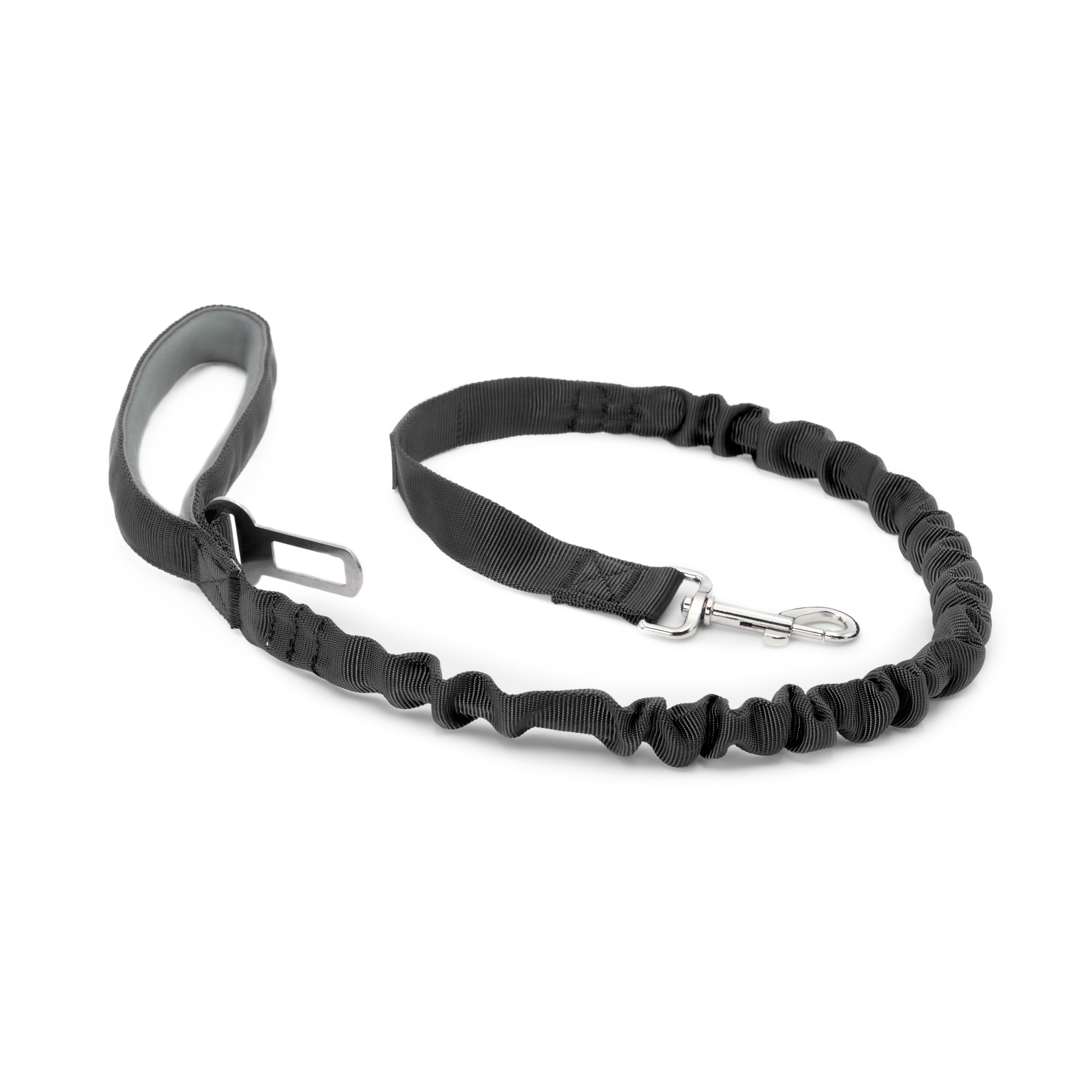 Smycz z amortyzatorem dla psa 130cm  MilooPets - czarna