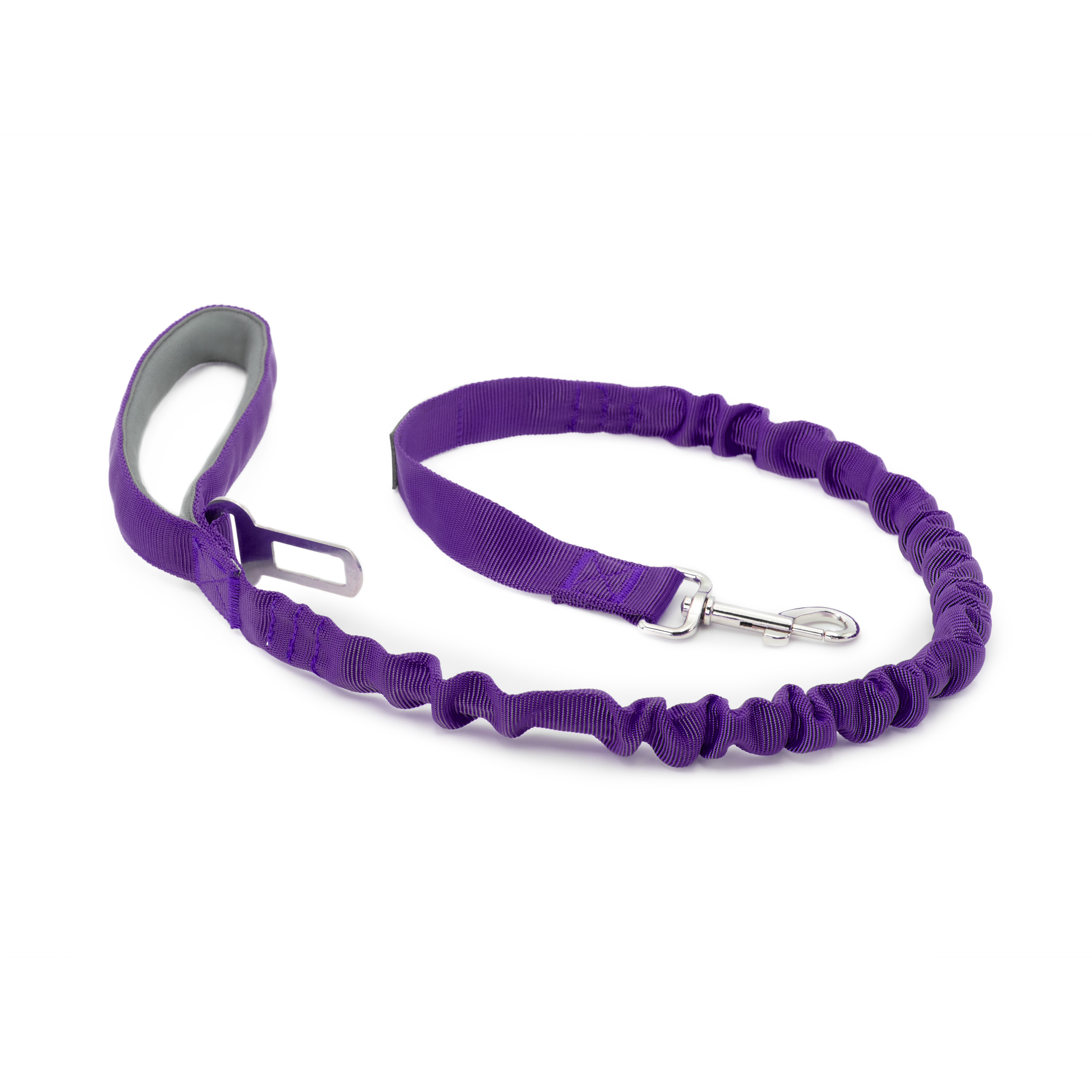 Smycz z amortyzatorem dla psa 130cm  MilooPets - fioletowa — zdjęcie 1