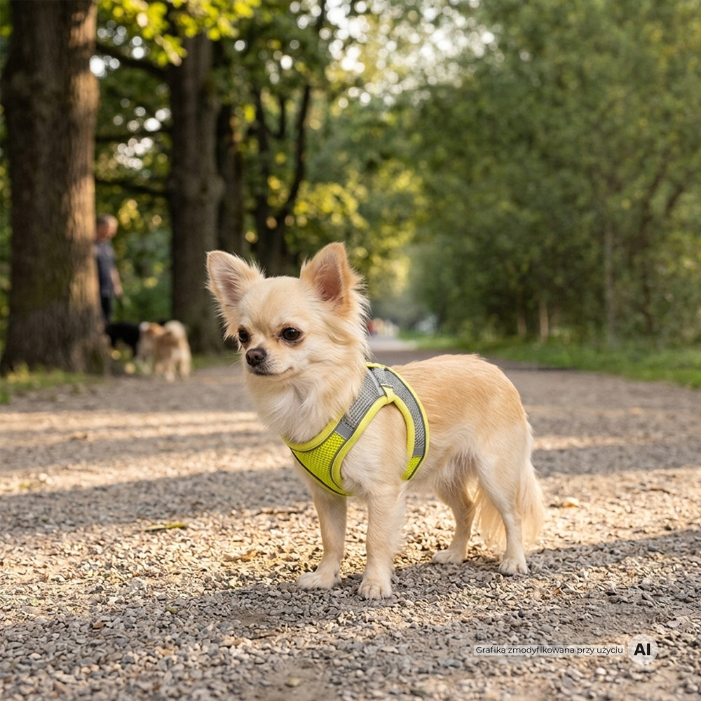 Szelki dla psa bezuciskowe MilooPets XS - żółte — zdjęcie 6