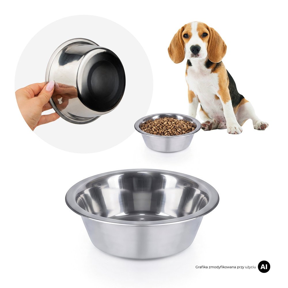 Metalowa miska dla psa MilooPets - 0,8l — zdjęcie 1