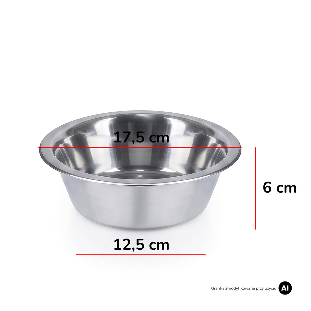 Metalowa miska dla psa MilooPets - 0,8l — zdjęcie 6