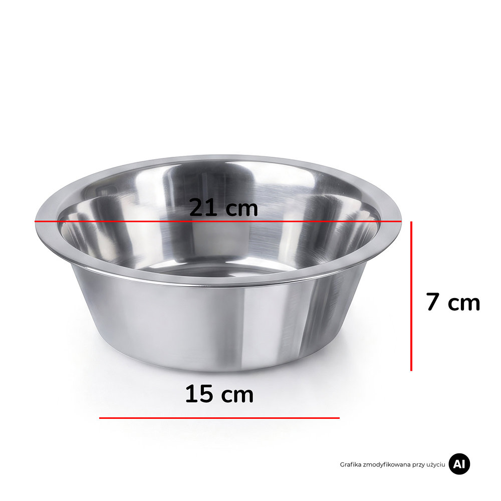 Metalowa miska dla psa MilooPets - 1,5l — zdjęcie 6