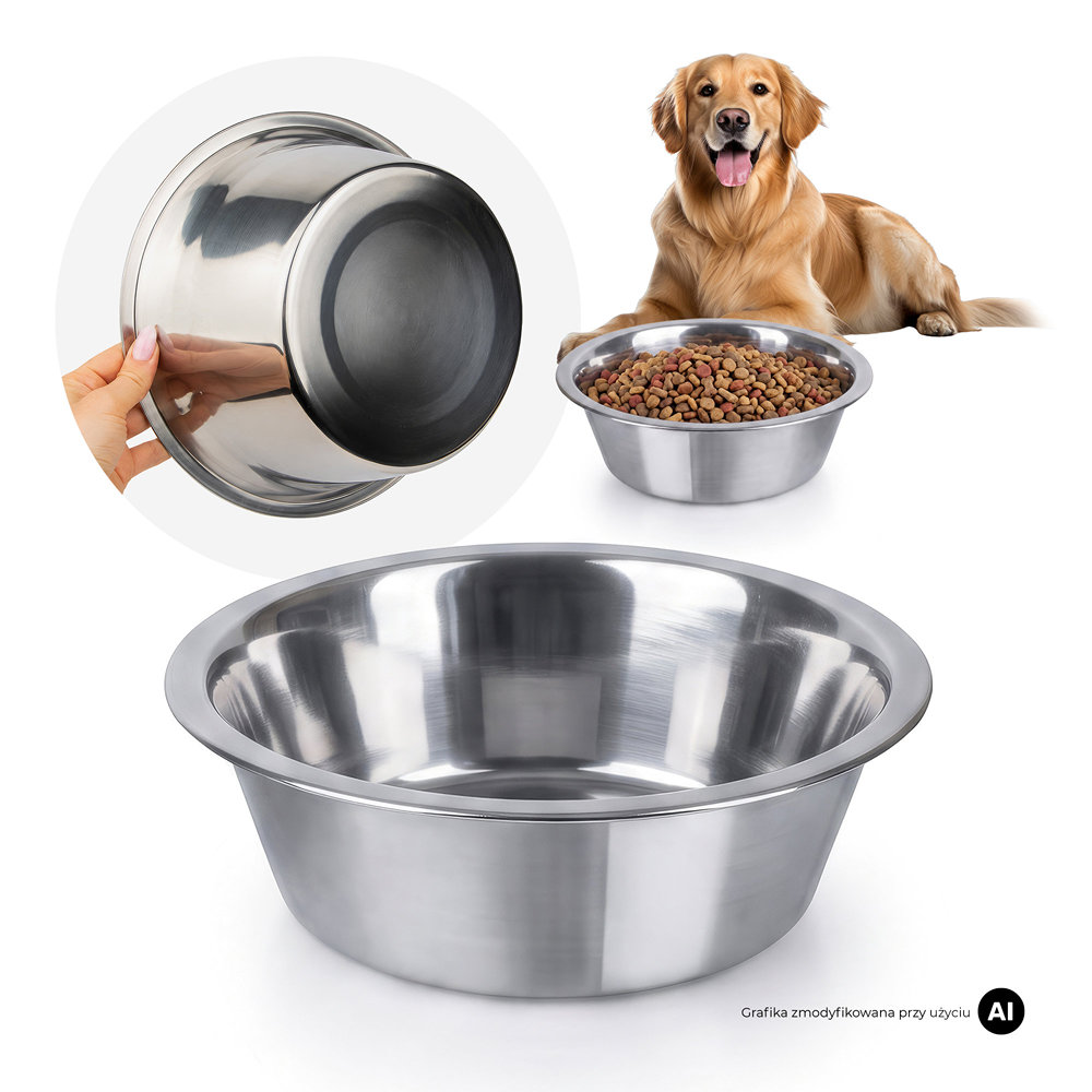 Metalowa miska dla psa MilooPets - 3,5l — zdjęcie 1