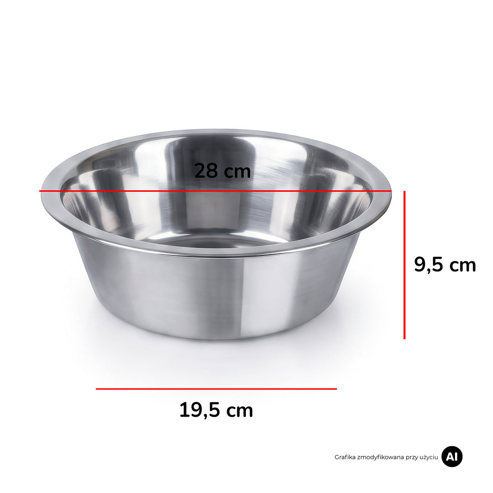 Metalowa miska dla psa MilooPets - 3,5l — zdjęcie 6
