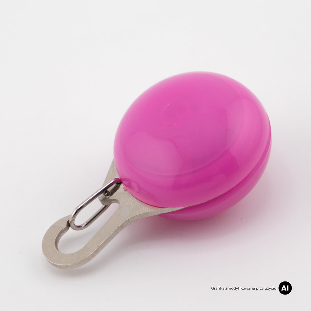 Świecąca lampka LED do obroży dla psa MilooPets - różowa — zdjęcie 6