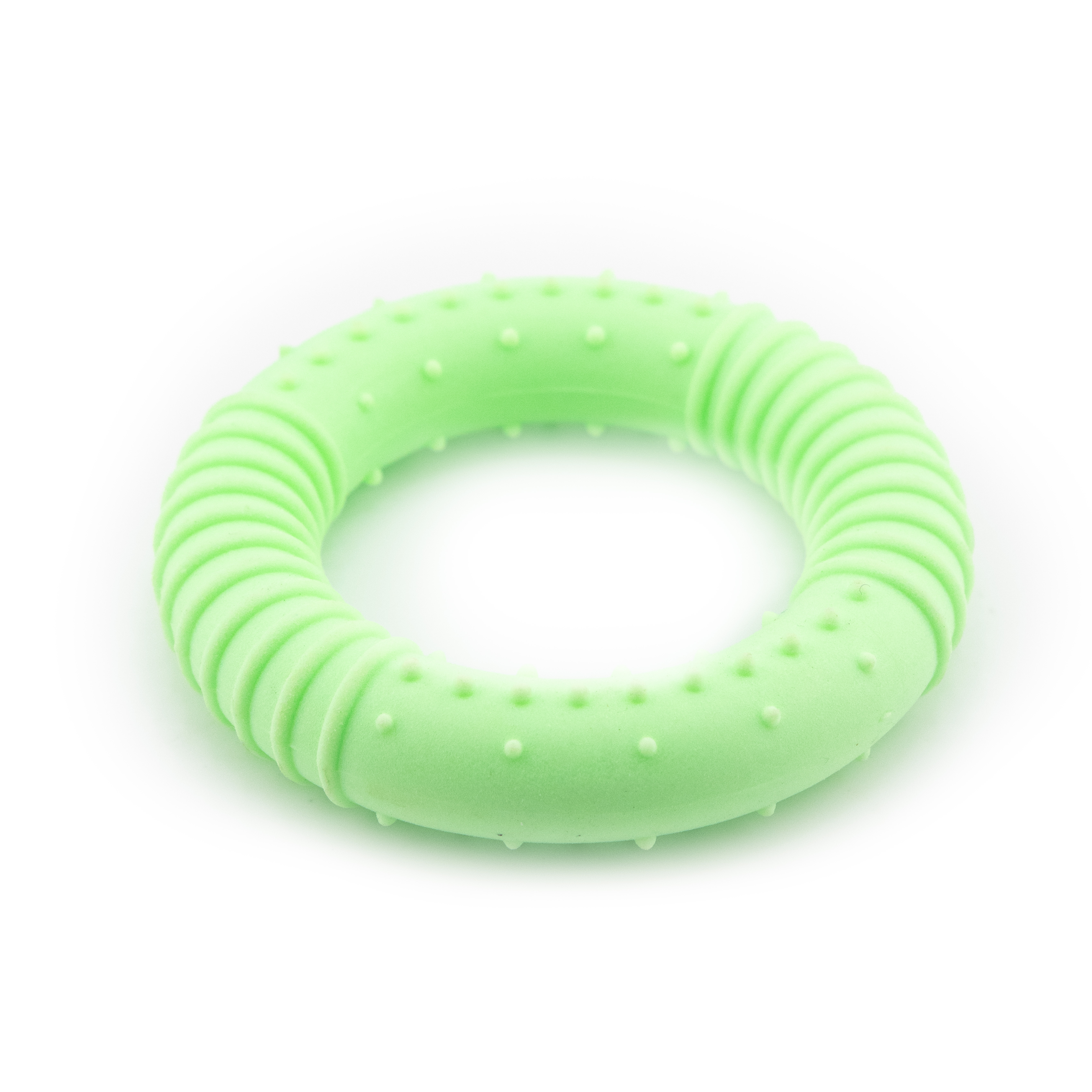 Szarpak gryzak obręcz dla psa MilooPets Ø 8 cm - zielony — zdjęcie 6
