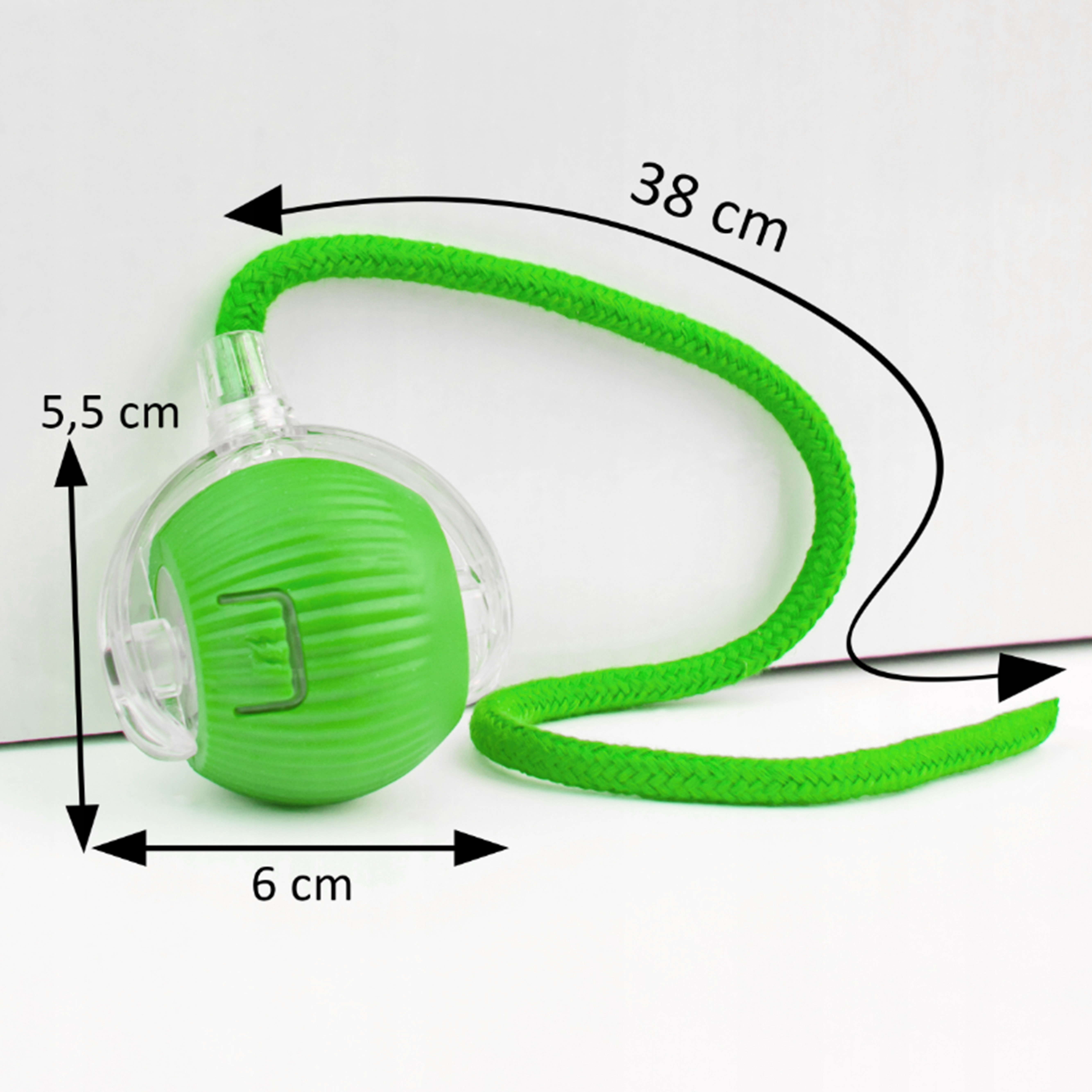 Uciekająca piłka Zabawka dla kota MilooPets - zielona — zdjęcie 6