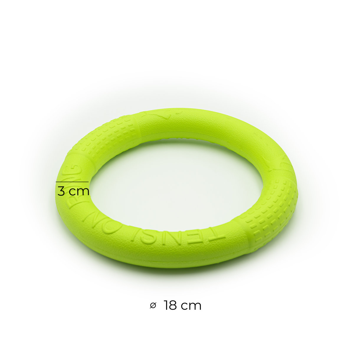 Ring płyający do rzucania dla psa MilooPets - M zielony — zdjęcie 5
