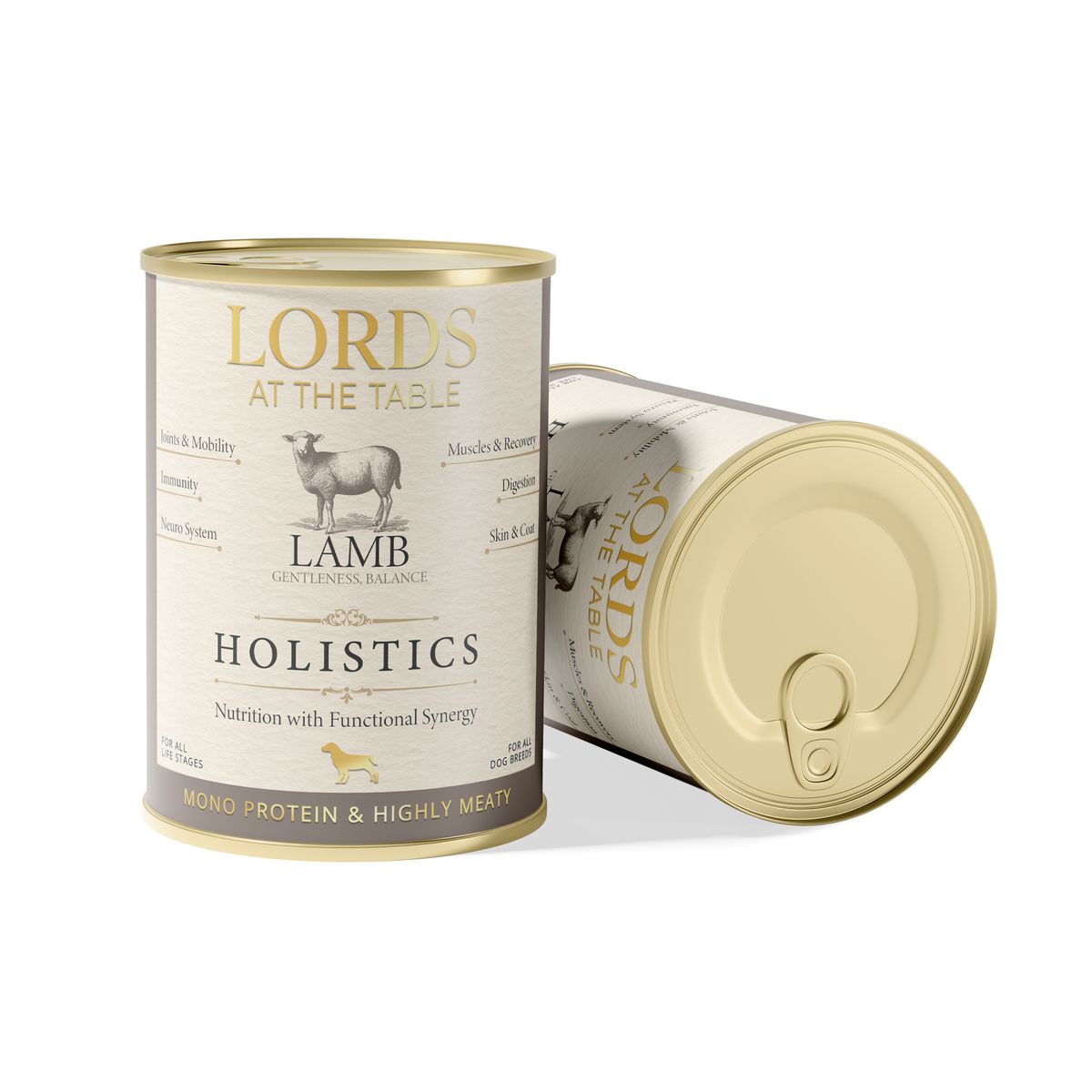 LORDS Holistics monoproteinowa karma z jagnięciną – zestaw 2 puszki 400 g