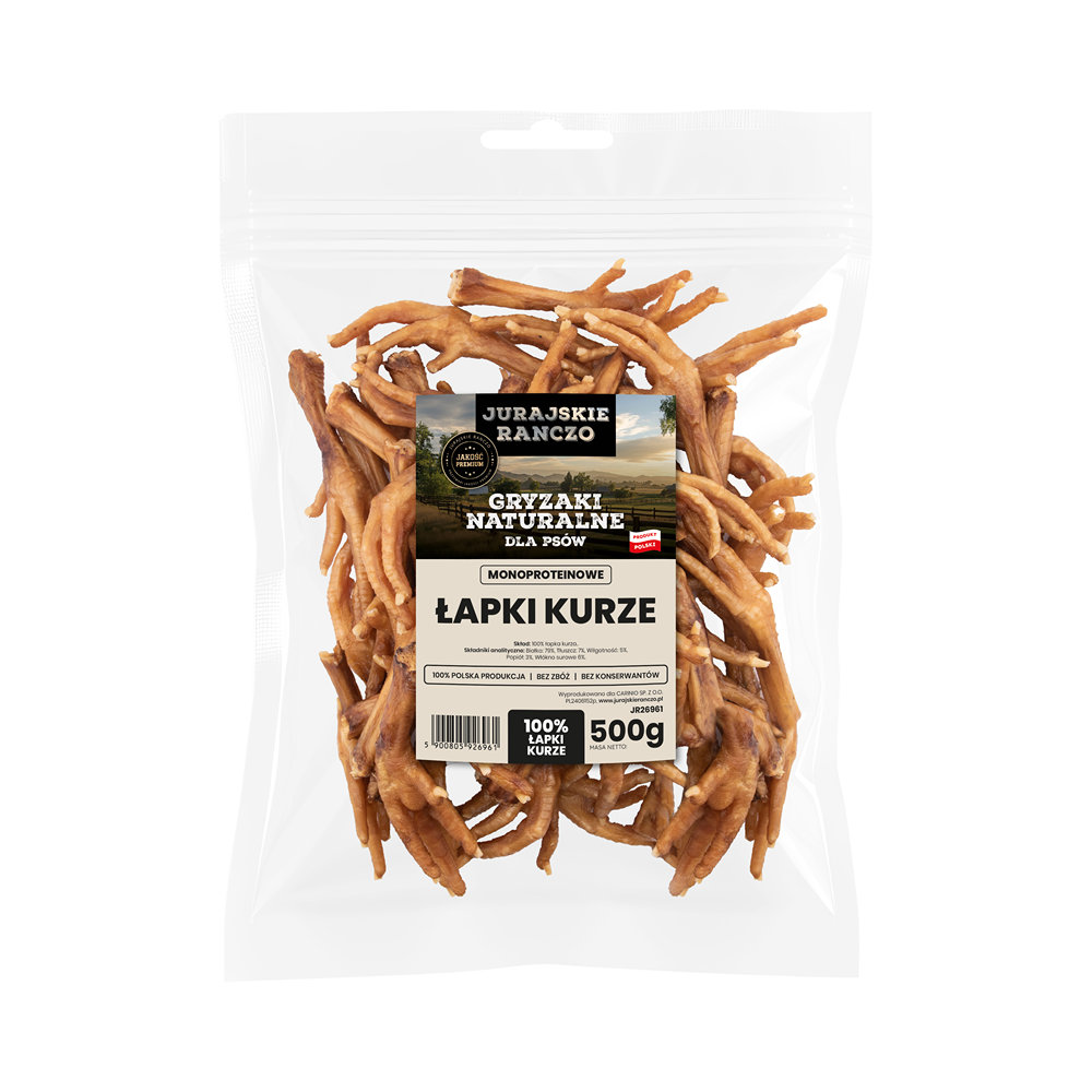 Naturalny gryzak Łapki kurze Jurajskie Ranczo - 500g — zdjęcie 2