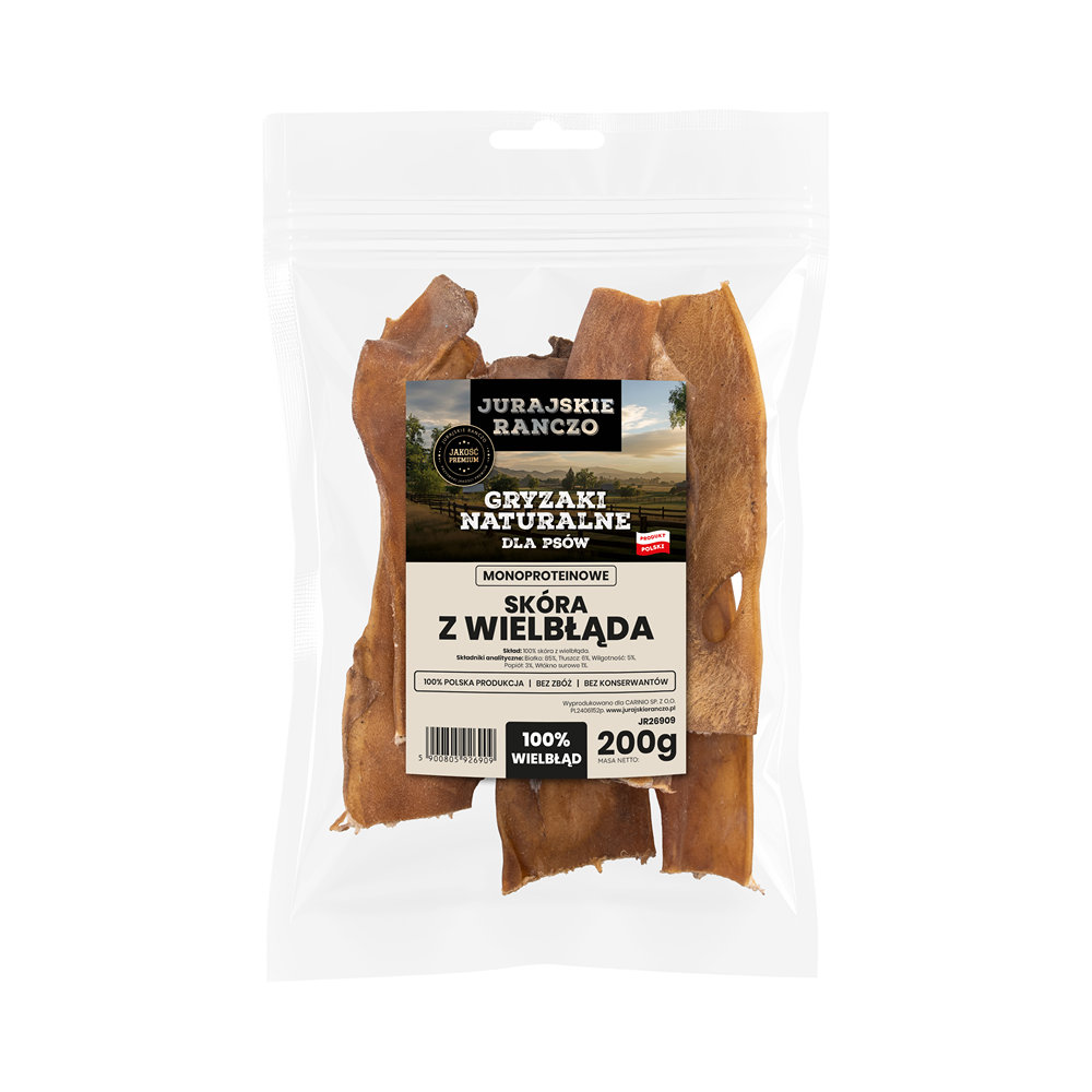 Naturalny gryzak Skóra z wielbłąda Jurajskie Ranczo - 200g — zdjęcie 2