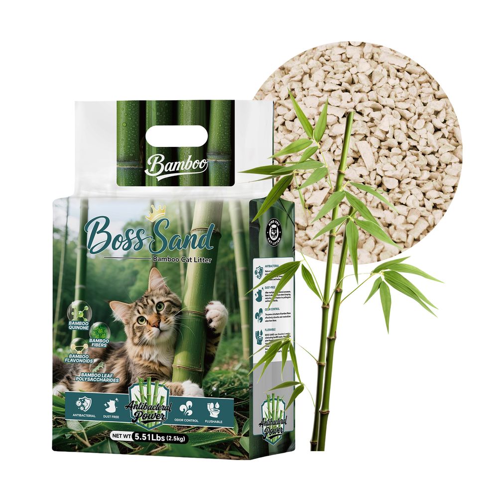 Worek żwirku Boss Sand Bamboo z granulatem